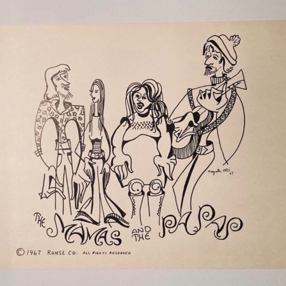 The Mamas and the Papas Rare 1967 Poster